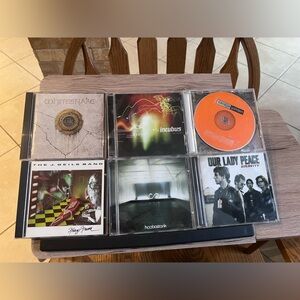 Assorted Rock CD Lot with Orange Disc